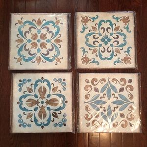 4 piece set wall art